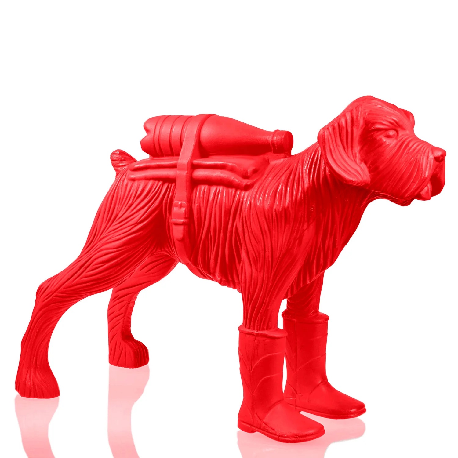 William Sweetlove | Cloned Schnauzer with water bottle (red) 2019